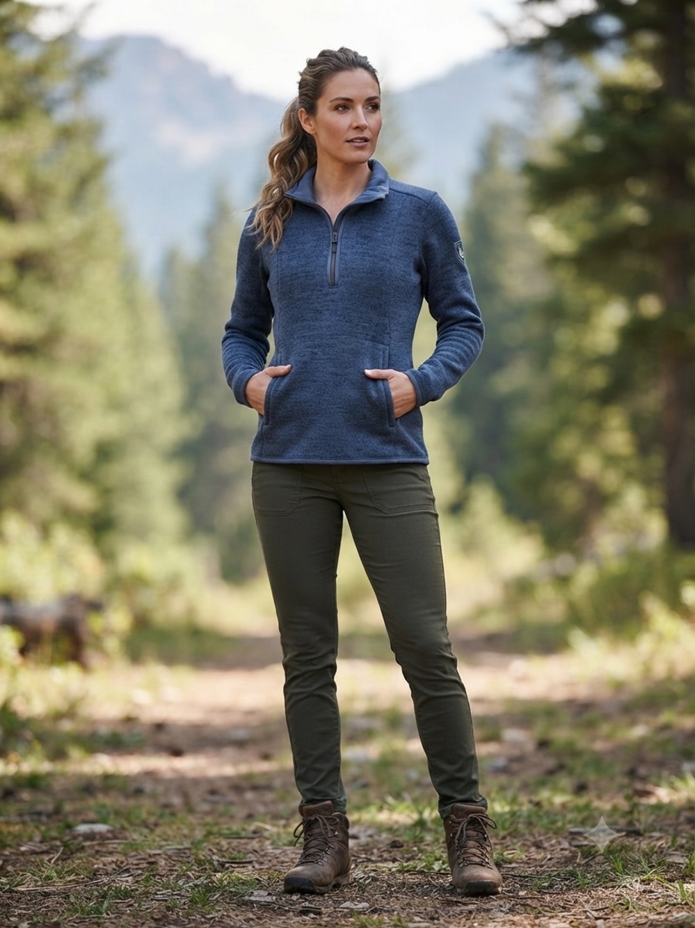 Kuhl Women's Blue Half-Zip Utility Jacket - Picture 1 of 5